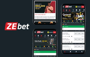Capture d'écran de l'app ZeBet Casino